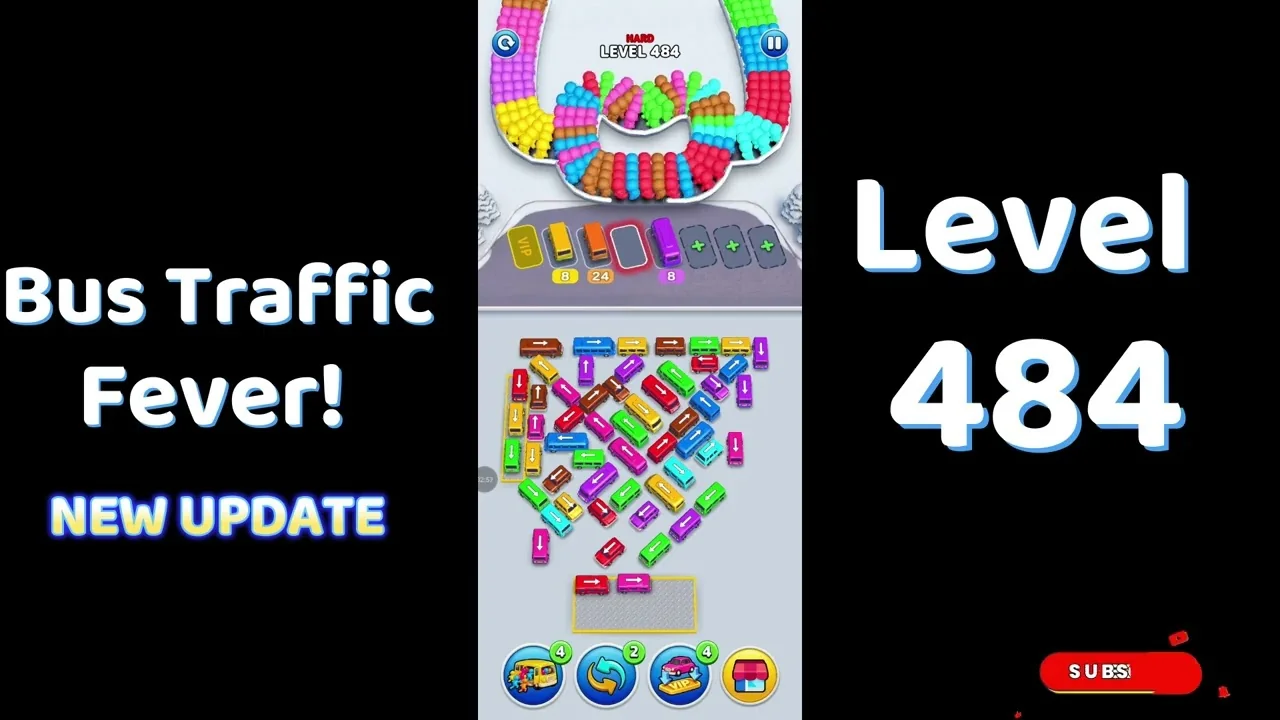 Bus Traffic Fever Level 484 board