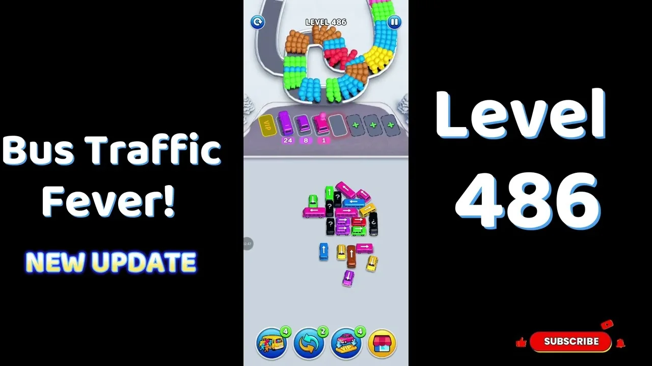 Bus Traffic Fever Level 486 board