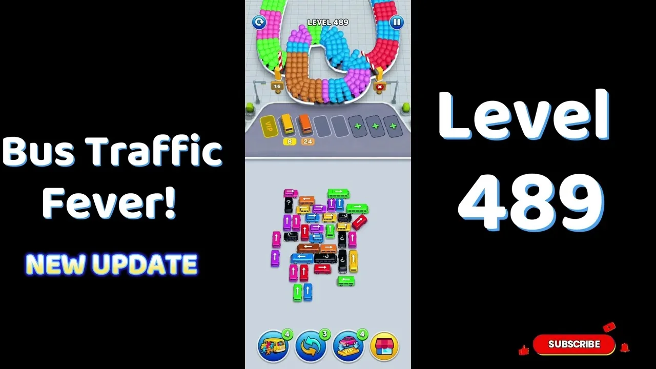 Bus Traffic Fever Level 489 board