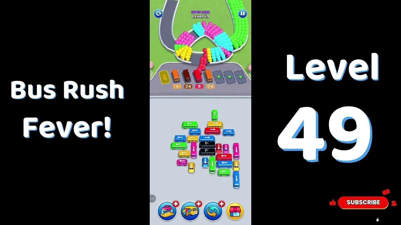 Bus Traffic Fever Level 49 board