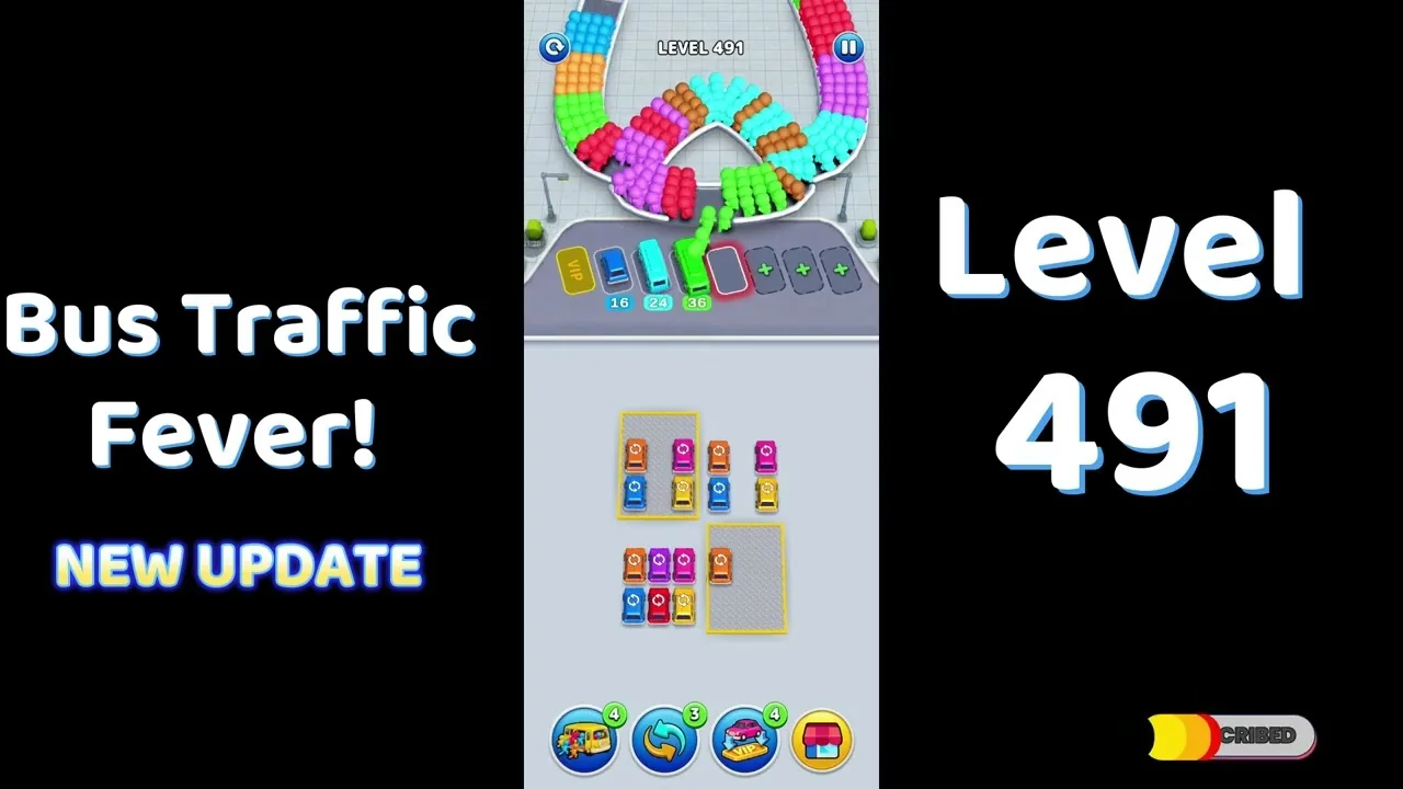 Bus Traffic Fever Level 491 board
