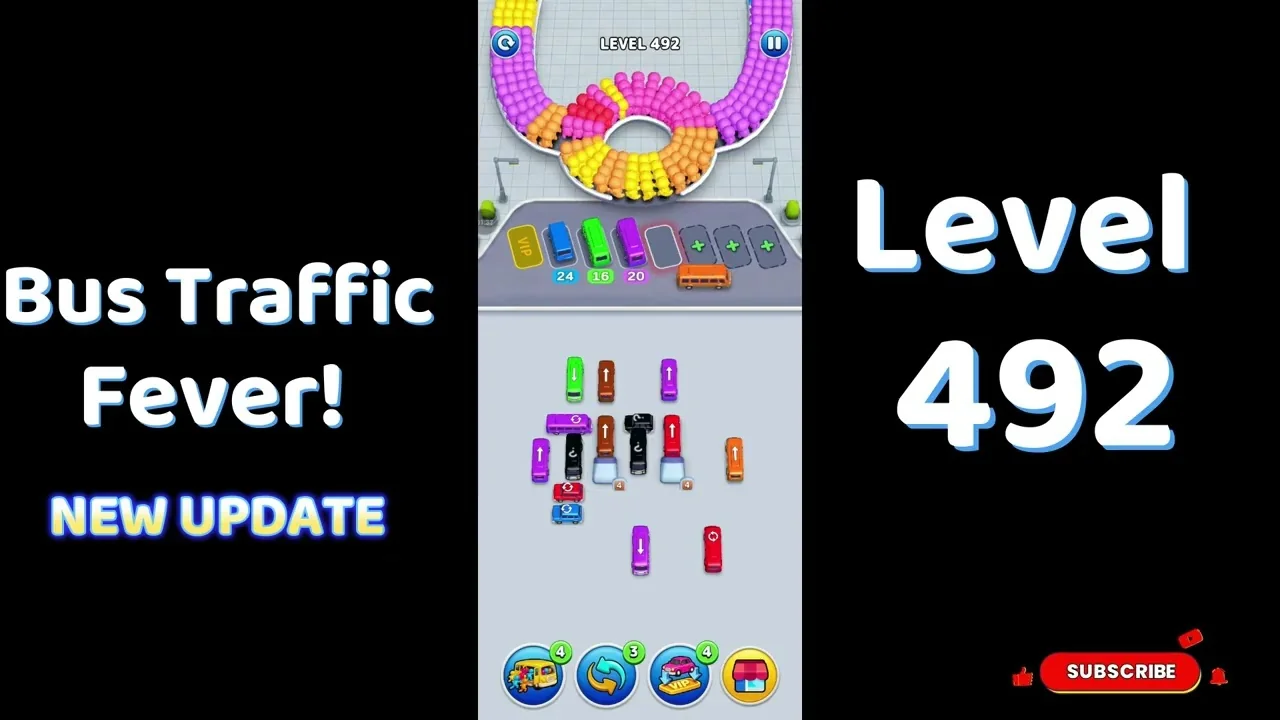 Bus Traffic Fever Level 492 board