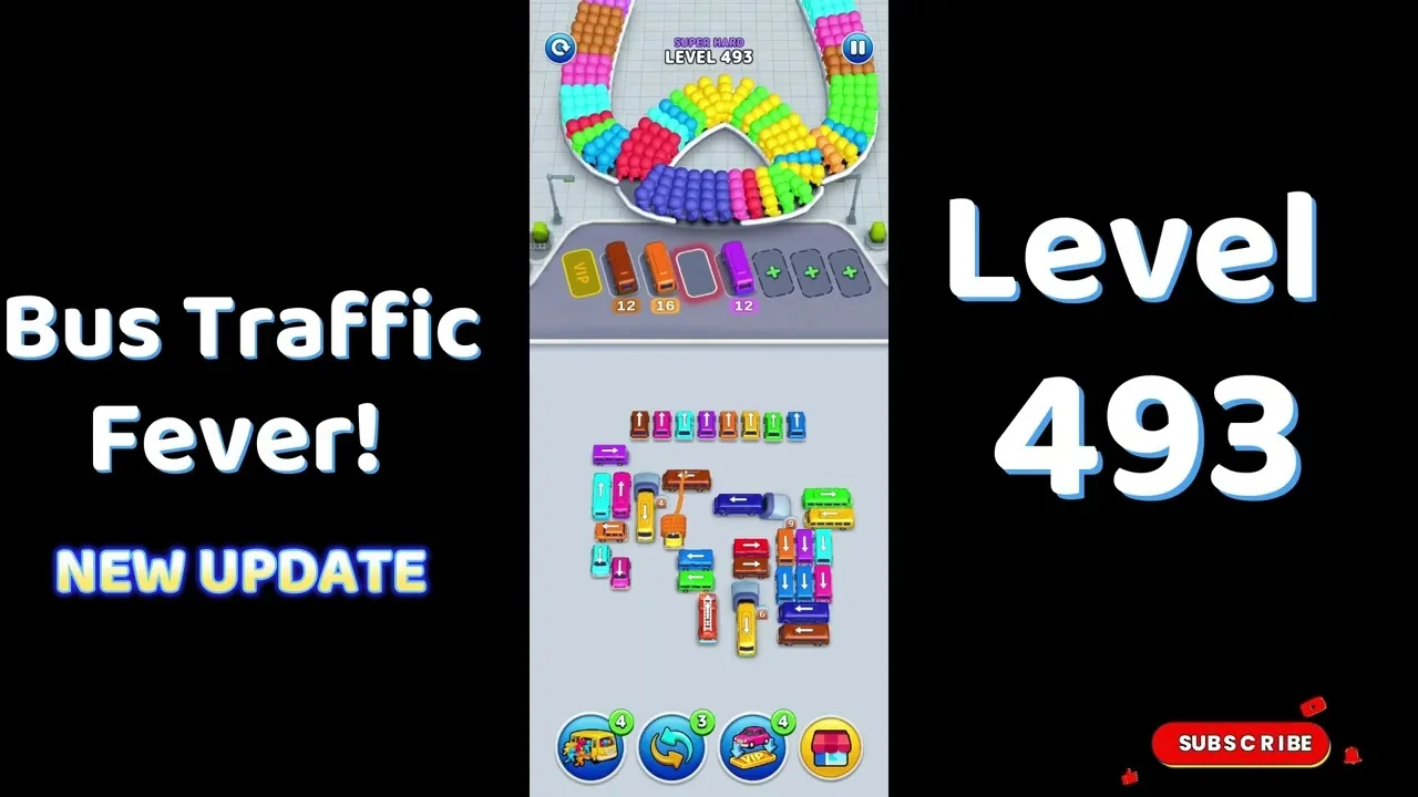 Bus Traffic Fever Level 493 board