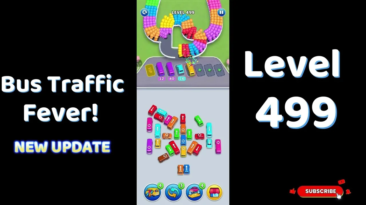 Bus Traffic Fever Level 499 board