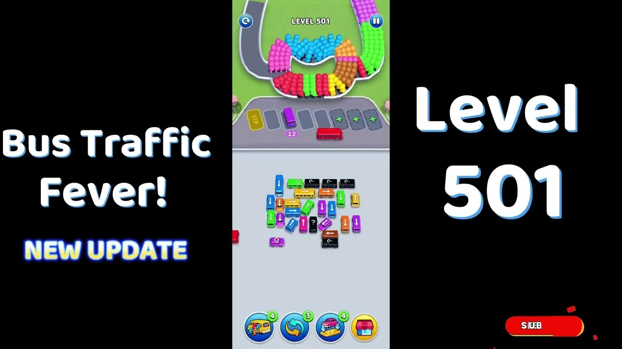 Bus Traffic Fever Level 501 board