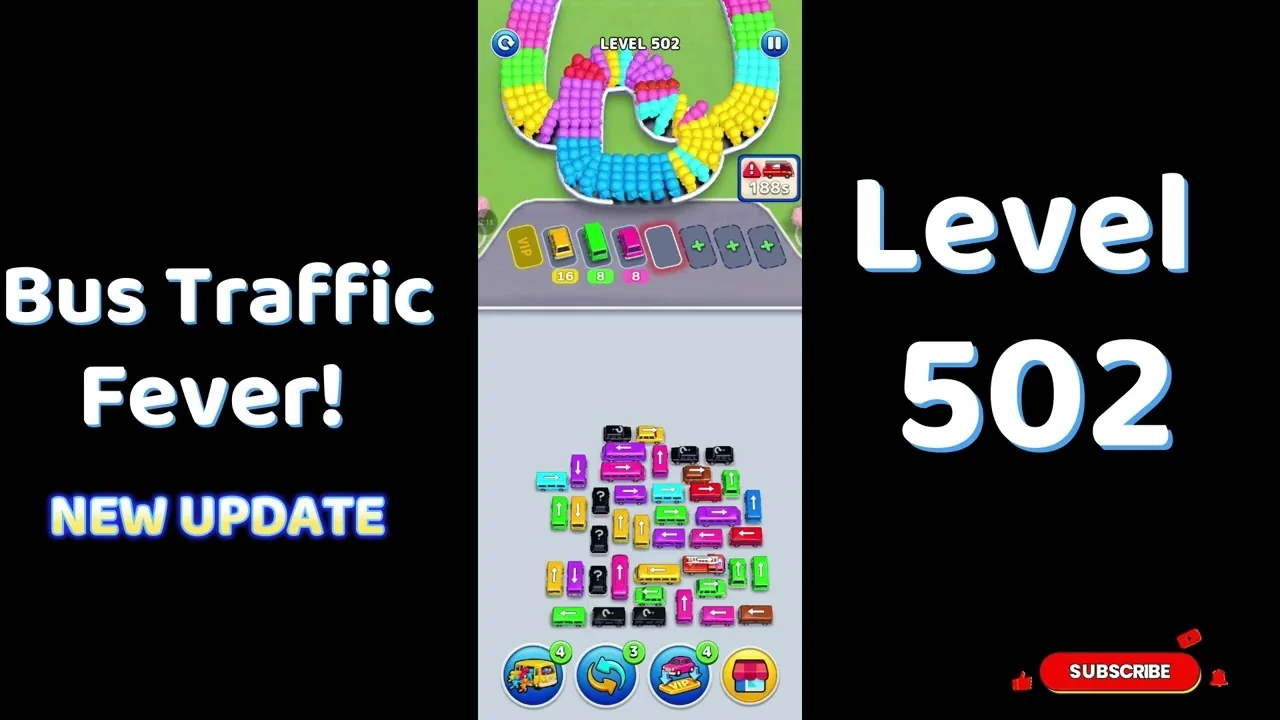 Bus Traffic Fever Level 502 board