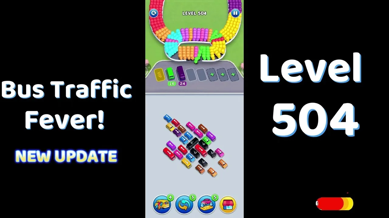 Bus Traffic Fever Level 504 board