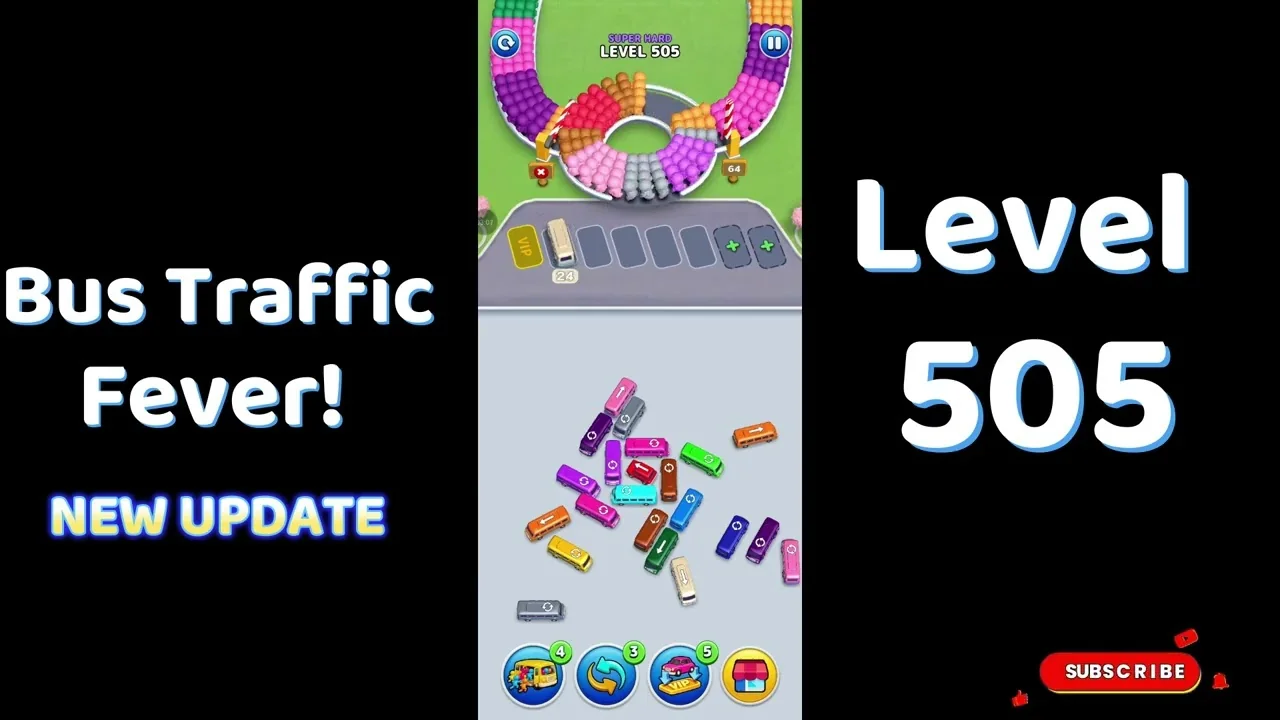 Bus Traffic Fever Level 505 board