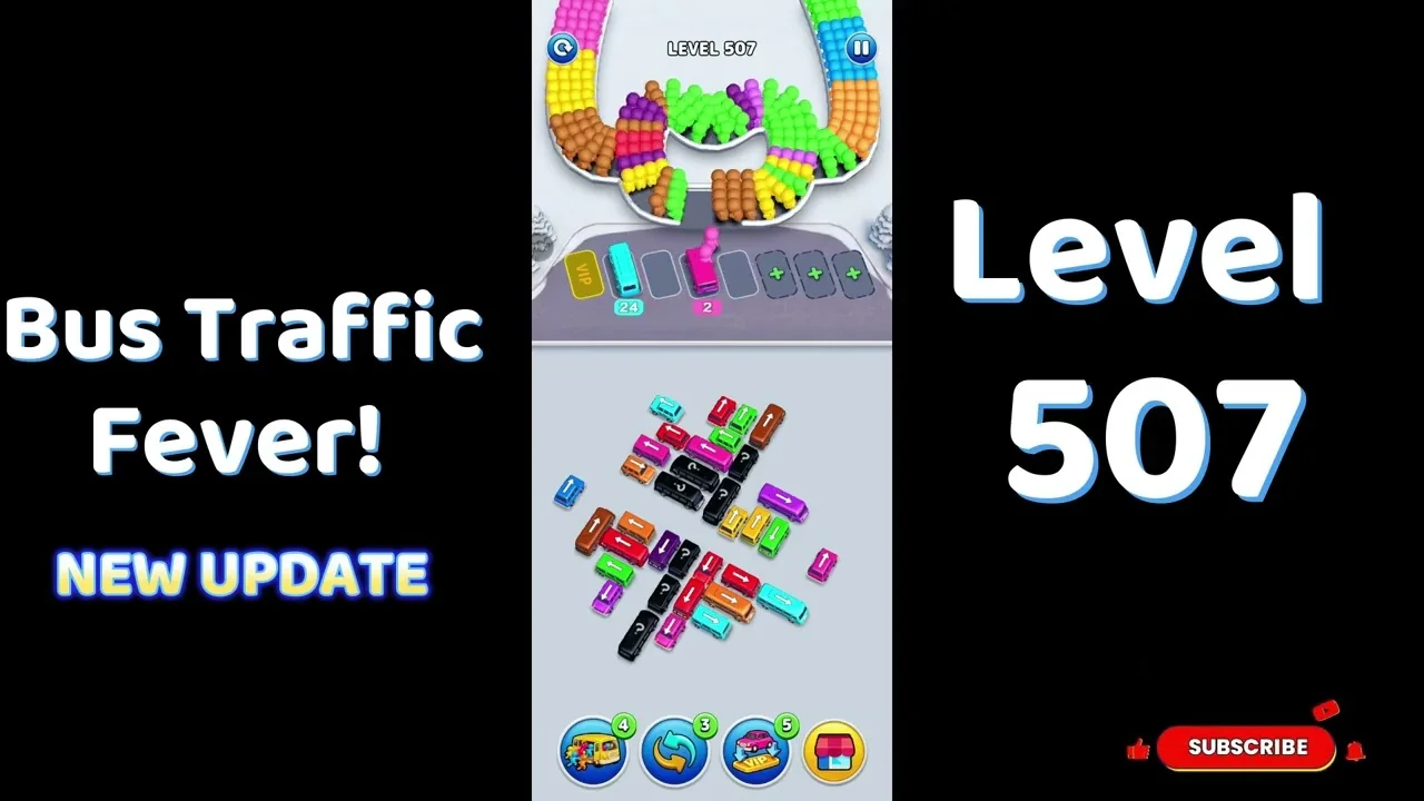 Bus Traffic Fever Level 507 board