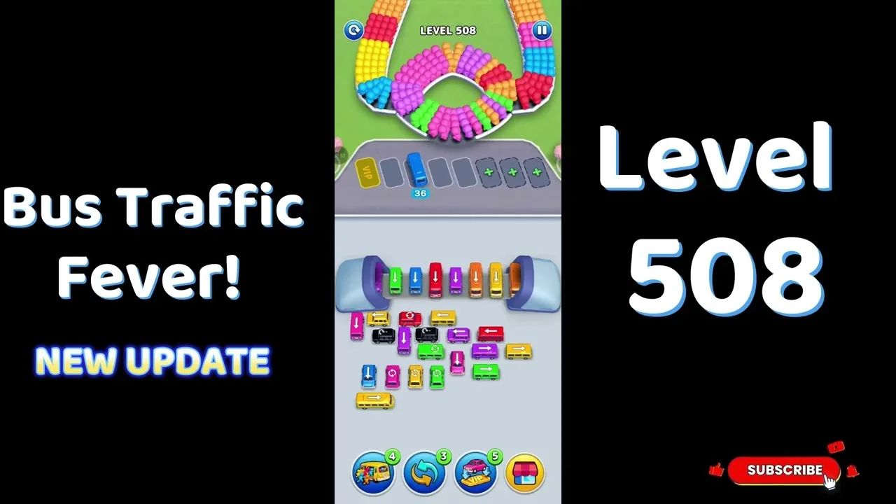 Bus Traffic Fever Level 508 board