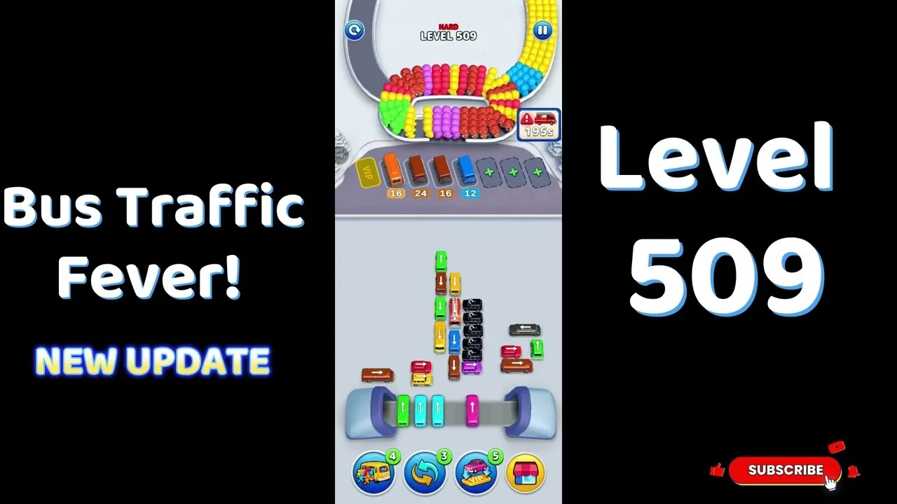Bus Traffic Fever Level 509 board
