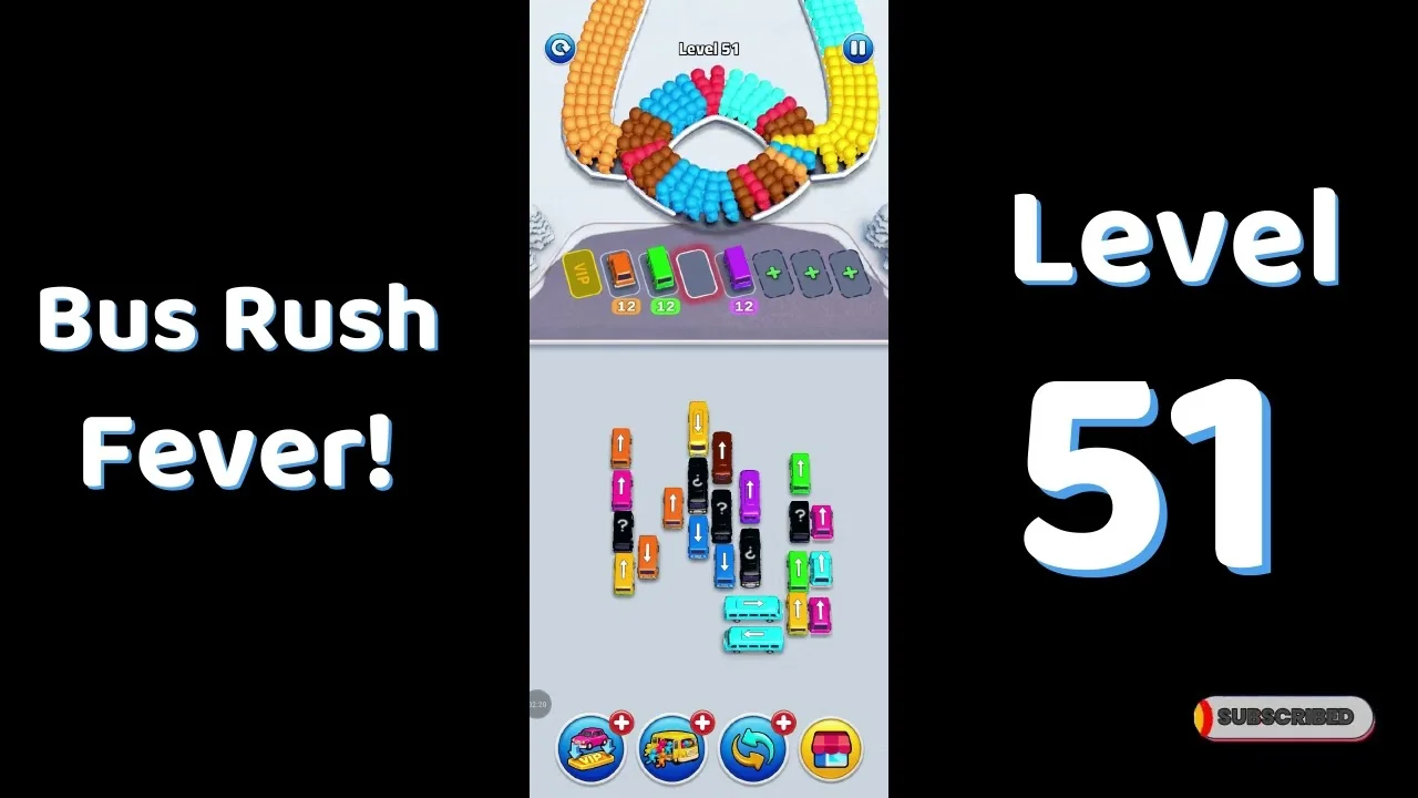 Bus Traffic Fever Level 51 board
