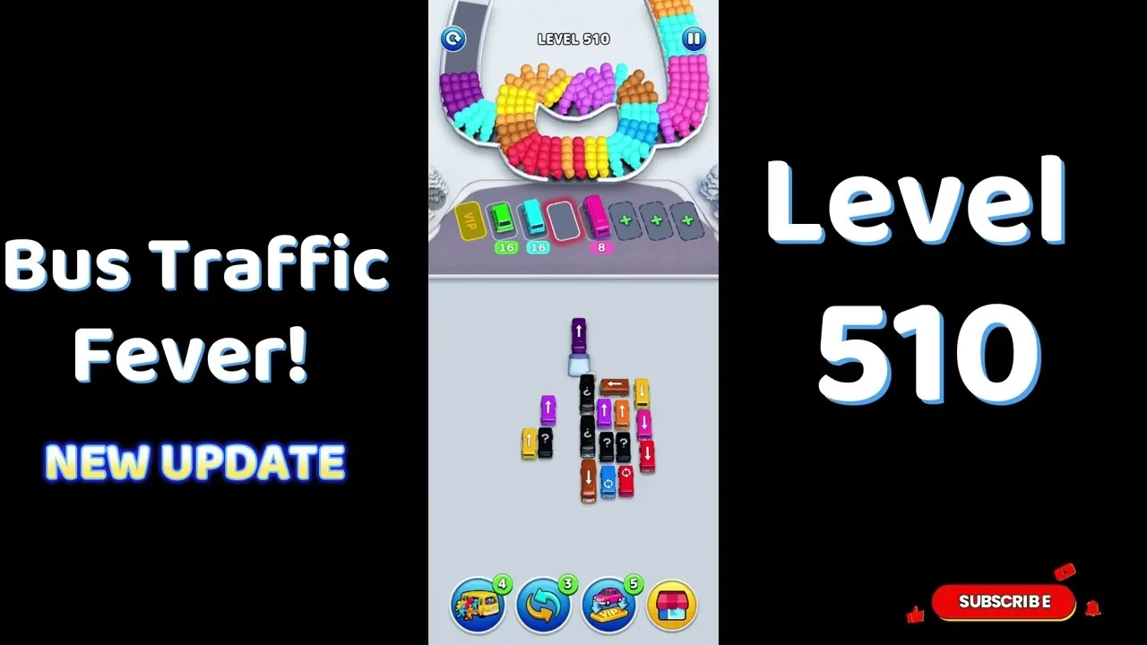 Bus Traffic Fever Level 510 board