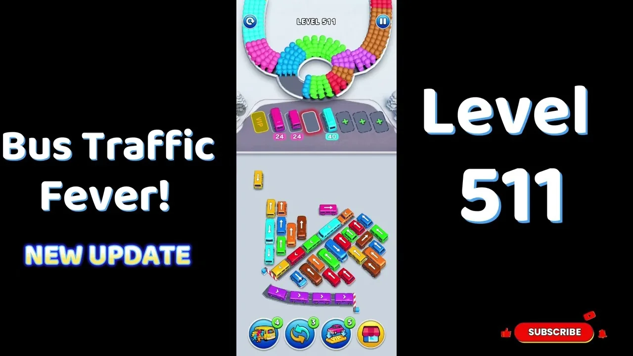 Bus Traffic Fever Level 511 board