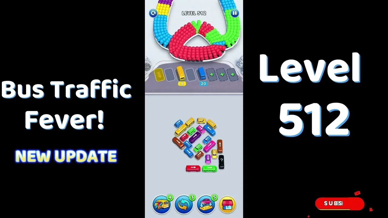 Bus Traffic Fever Level 512 board