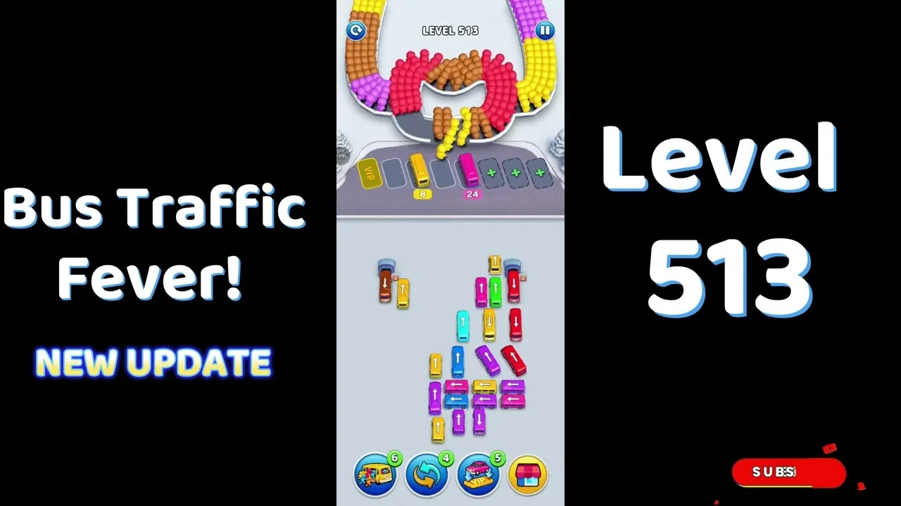 Bus Traffic Fever Level 513 board
