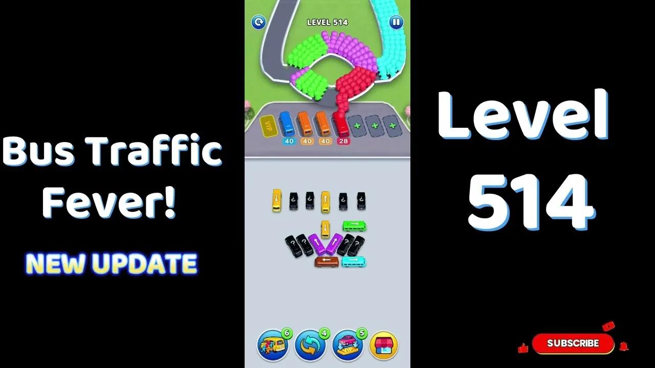 Bus Traffic Fever Level 514 board