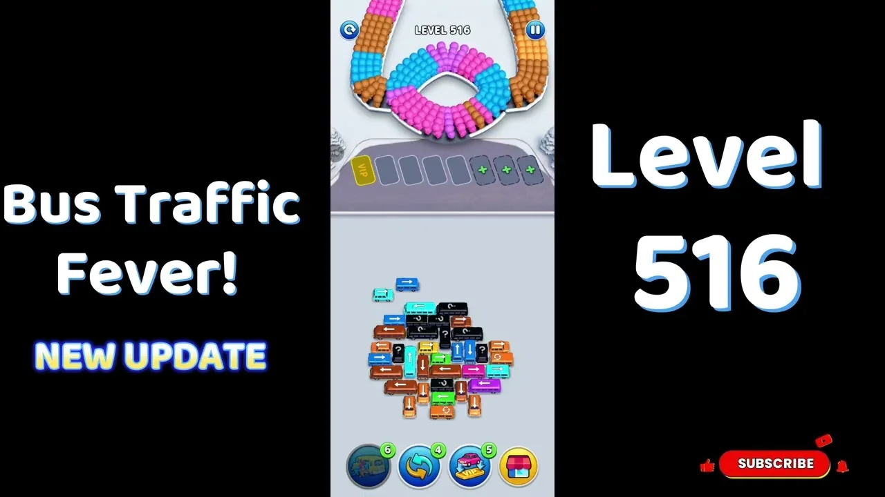 Bus Traffic Fever Level 516 board