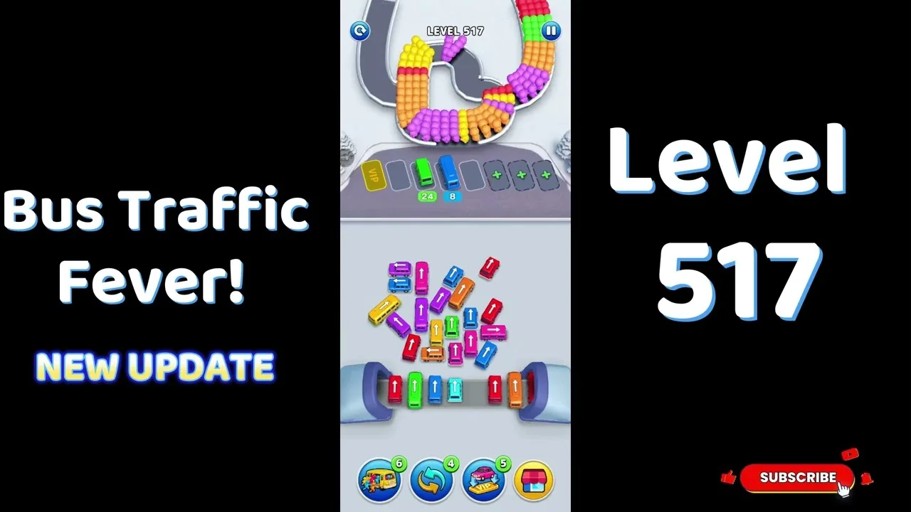 Bus Traffic Fever Level 517 board