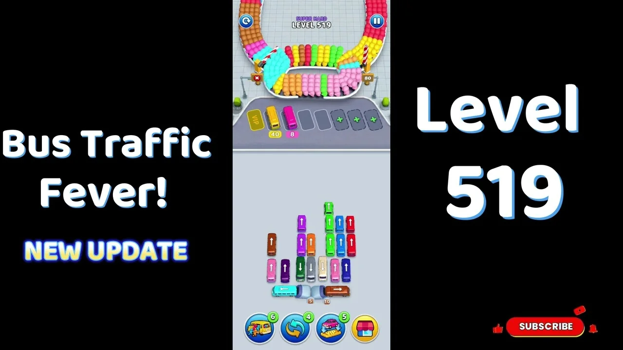 Bus Traffic Fever Level 519 board