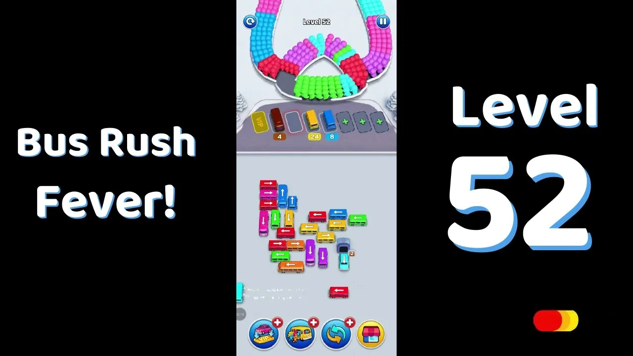 Bus Traffic Fever Level 52 board