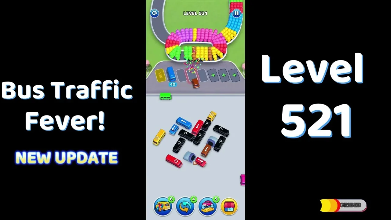 Bus Traffic Fever Level 521 board