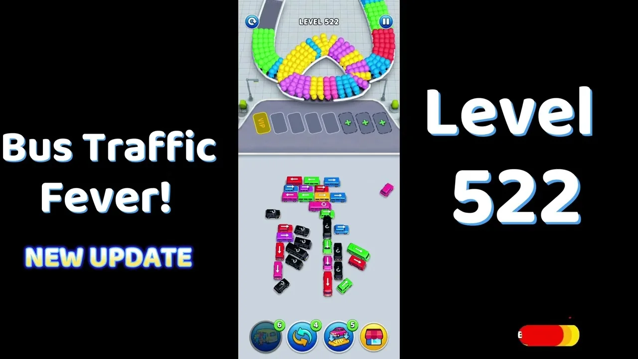Bus Traffic Fever Level 522 board
