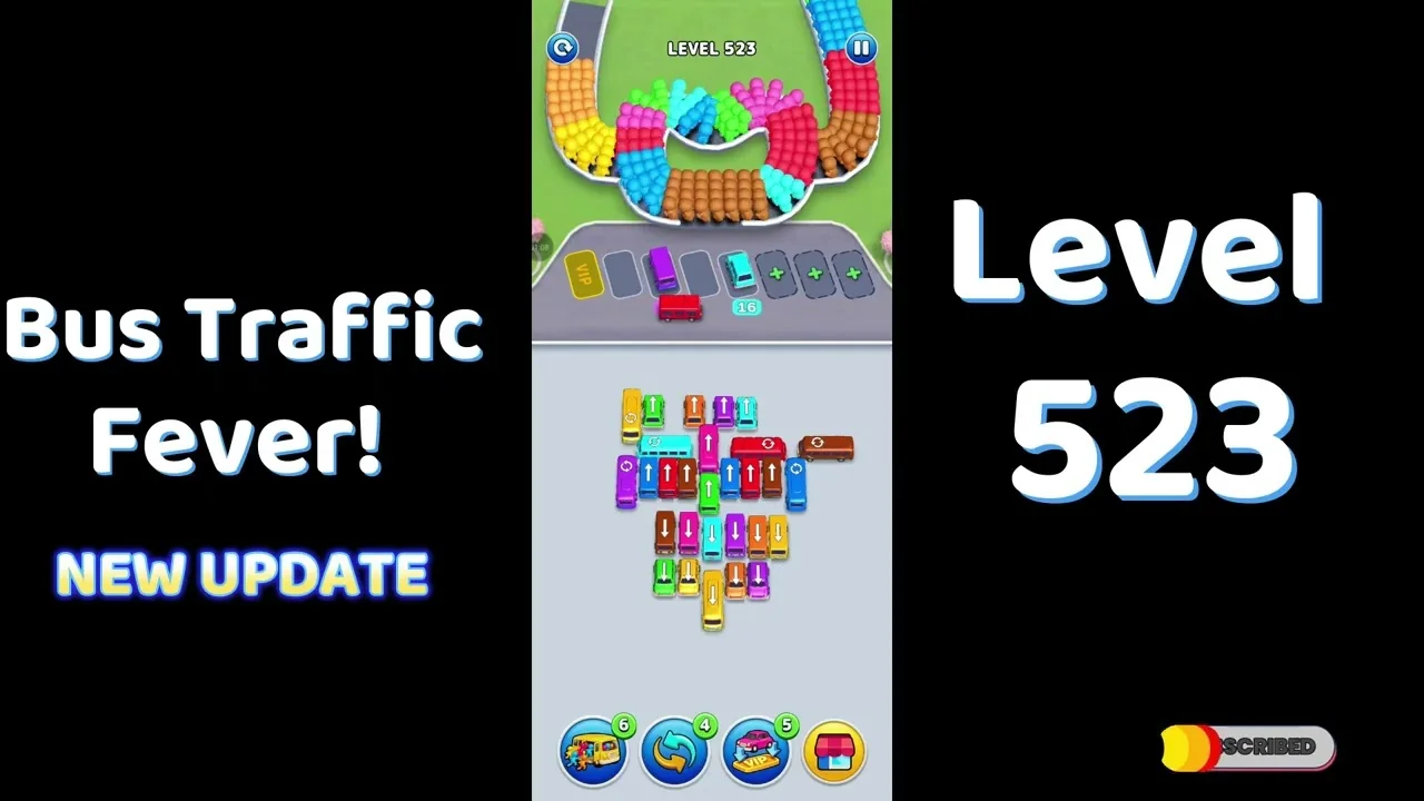 Bus Traffic Fever Level 523 board