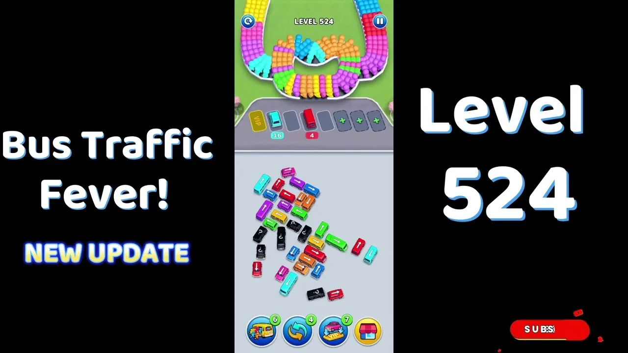 Bus Traffic Fever Level 524 board