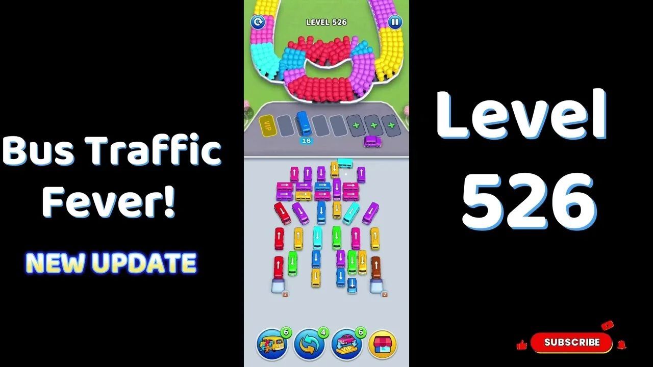 Bus Traffic Fever Level 526 board