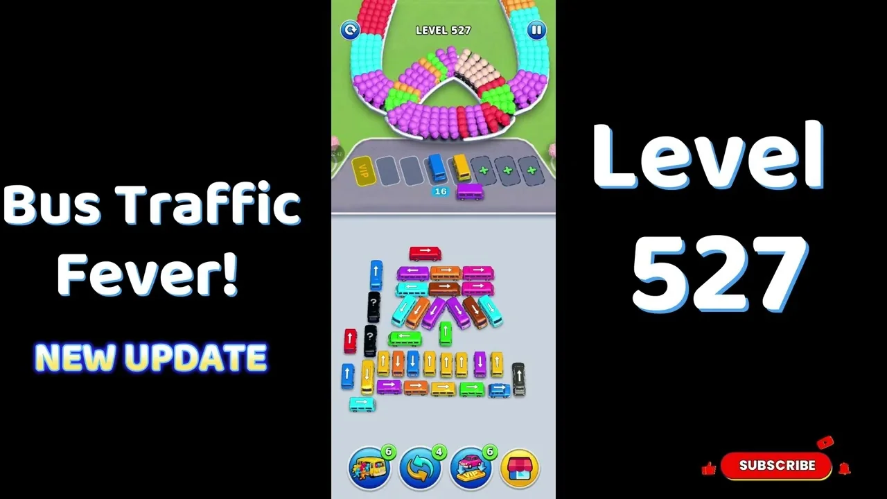 Bus Traffic Fever Level 527 board