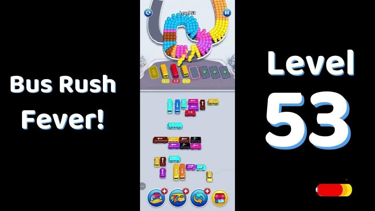 Bus Traffic Fever Level 53 board