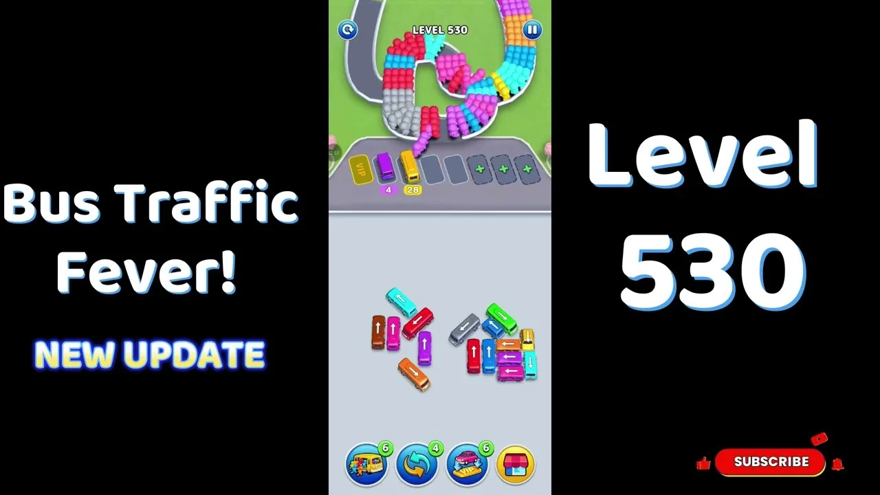 Bus Traffic Fever Level 530 board