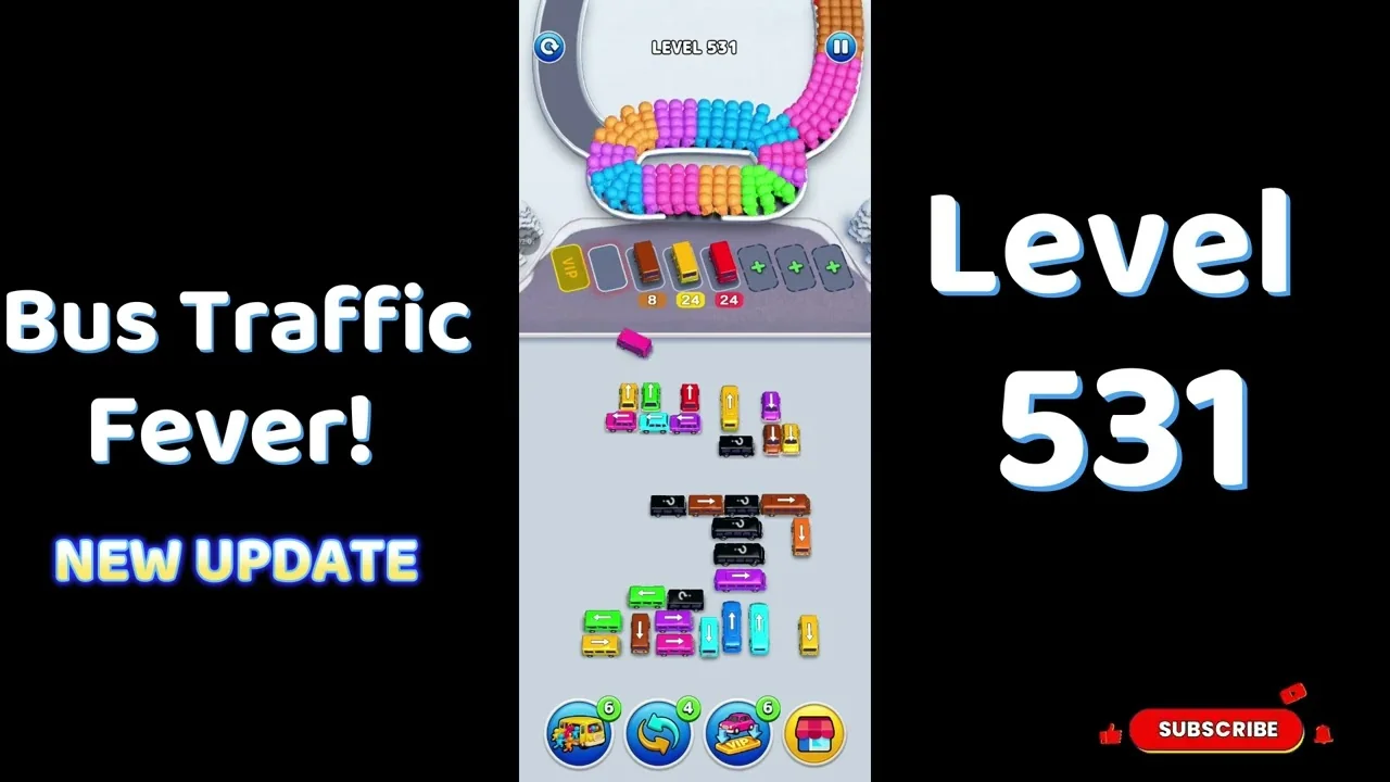 Bus Traffic Fever Level 531 board