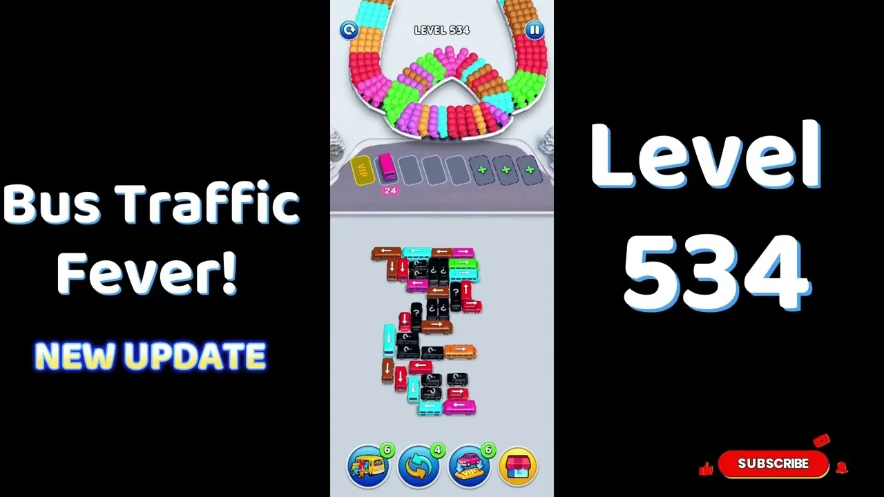 Bus Traffic Fever Level 534 board
