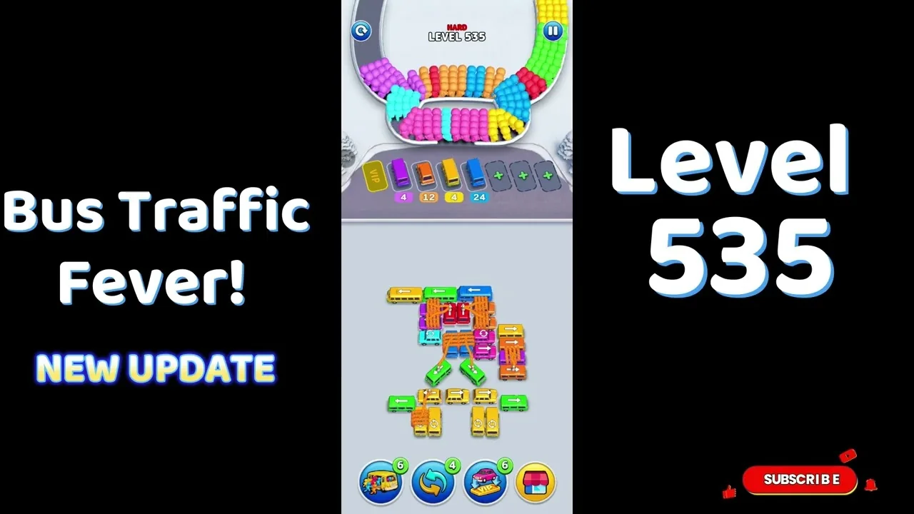 Bus Traffic Fever Level 535 board