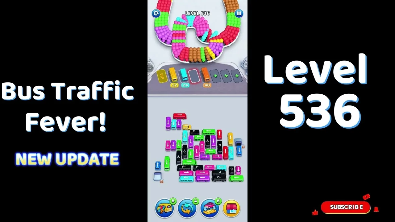 Bus Traffic Fever Level 536 board