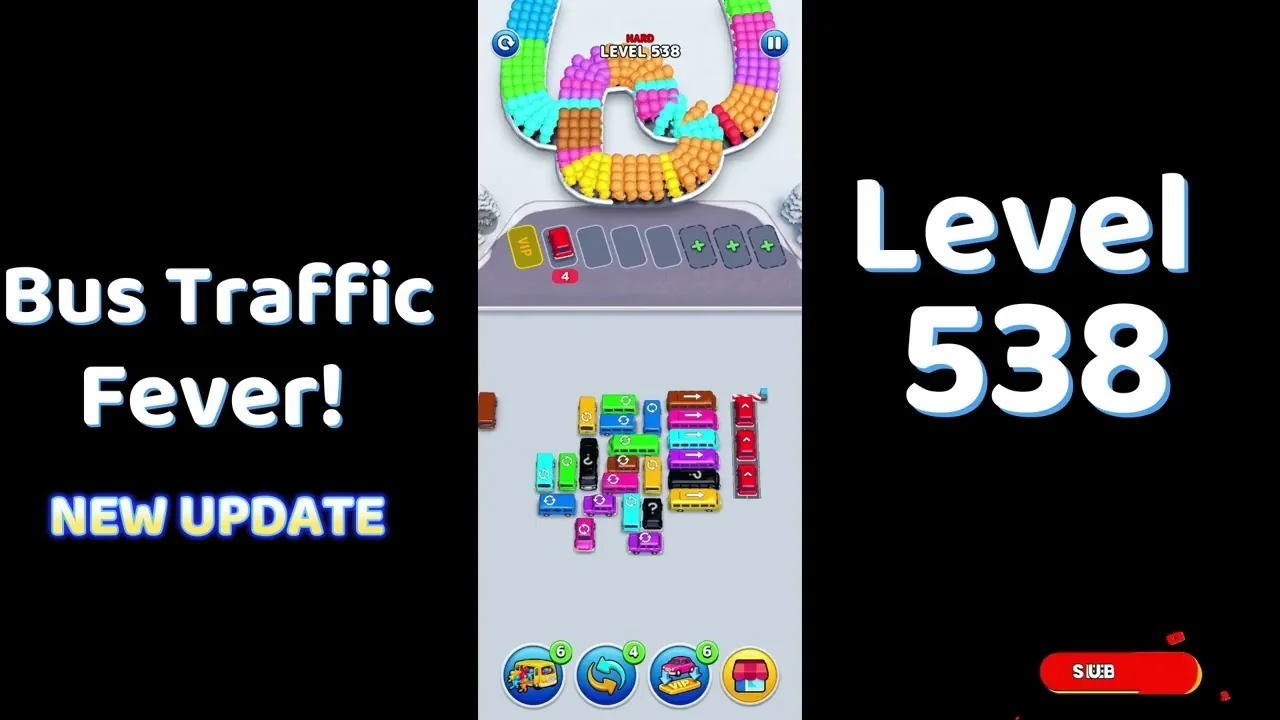 Bus Traffic Fever Level 538 board