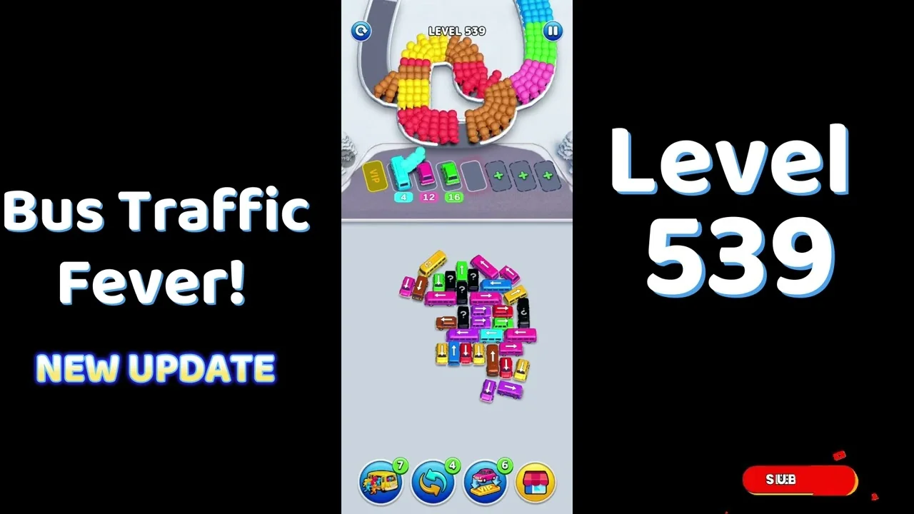 Bus Traffic Fever Level 539 board