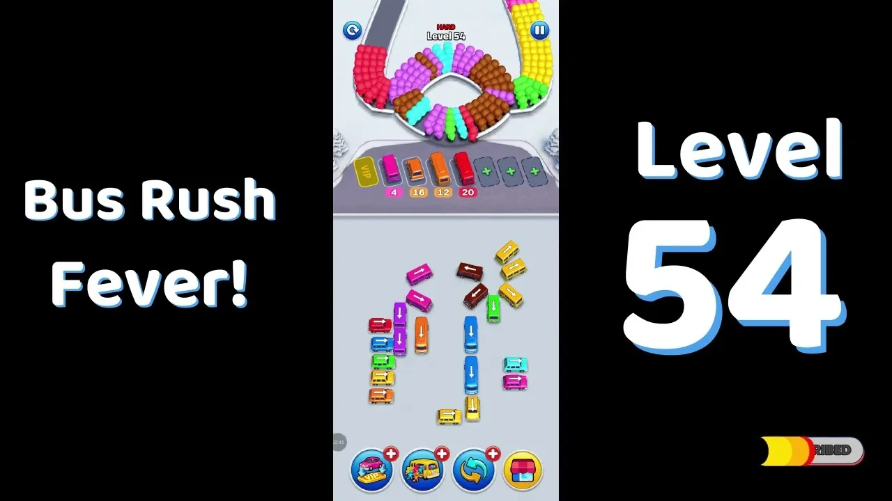 Bus Traffic Fever Level 54 board