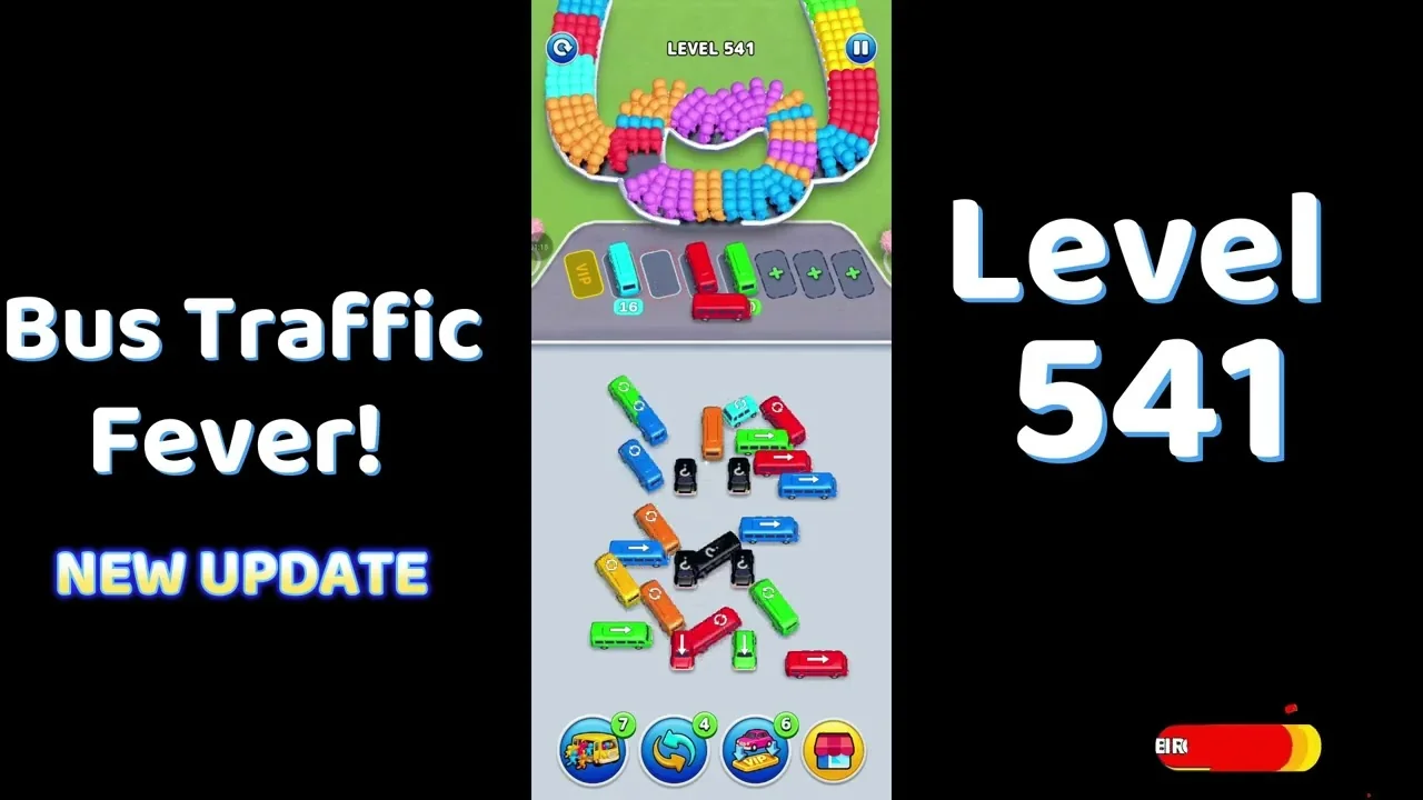 Bus Traffic Fever Level 541 board