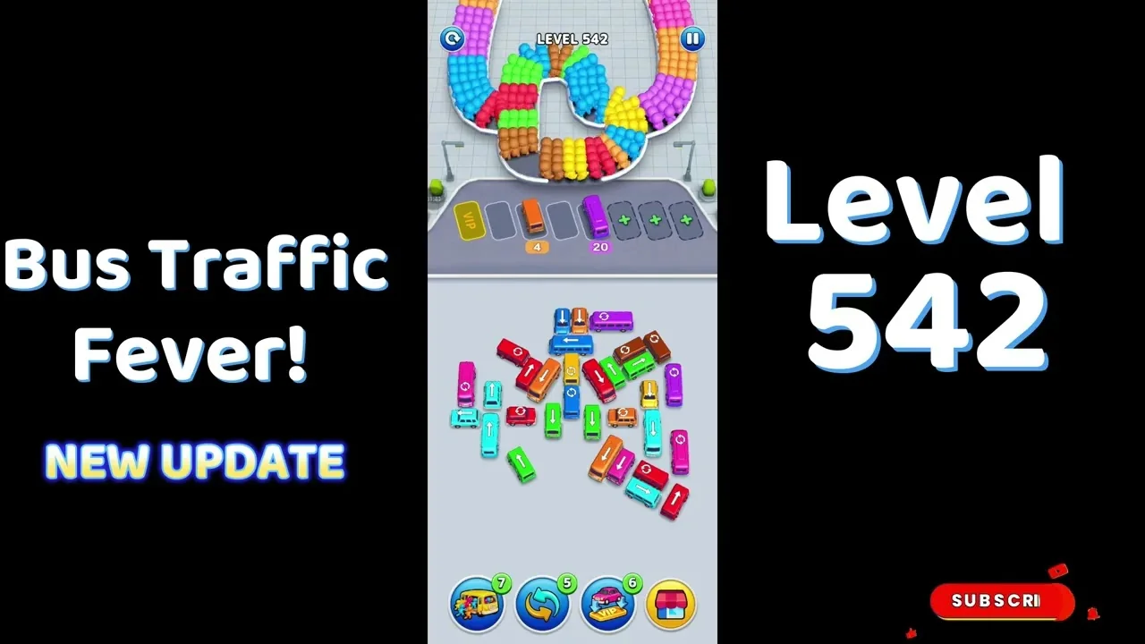Bus Traffic Fever Level 542 board