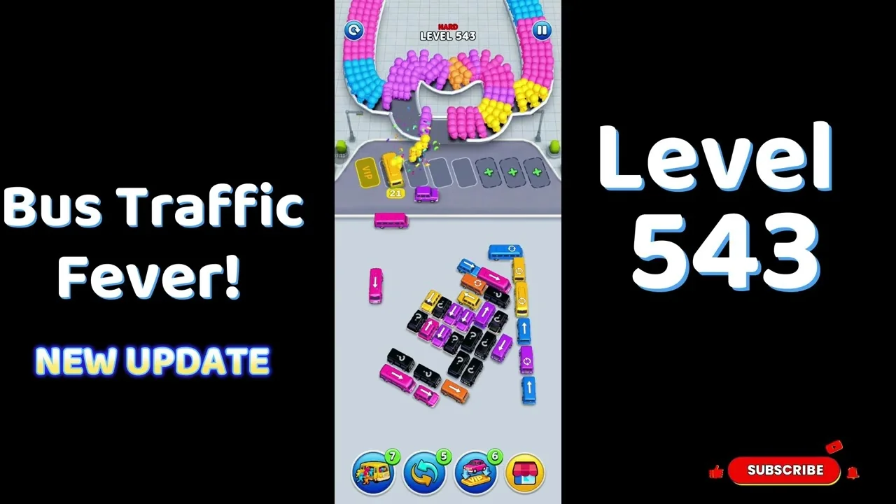 Bus Traffic Fever Level 543 board