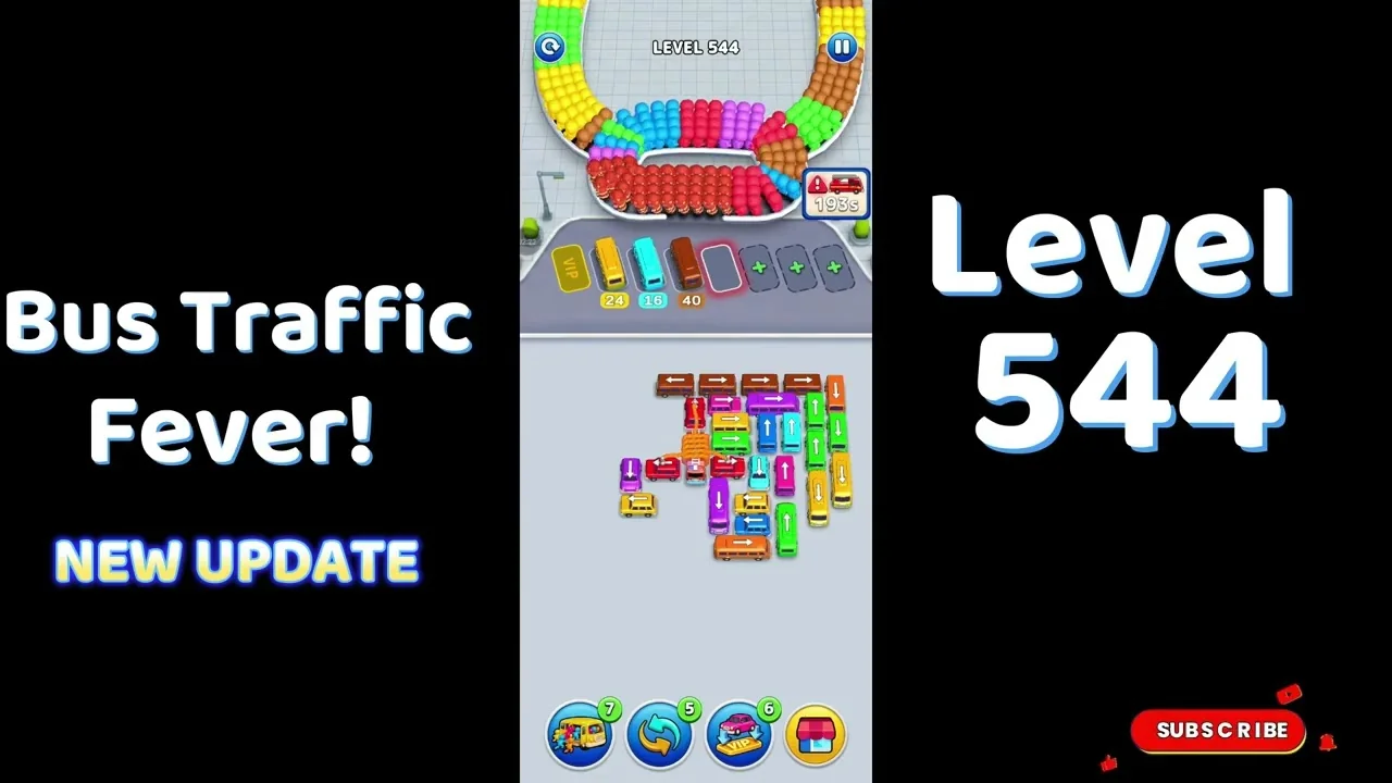 Bus Traffic Fever Level 544 board