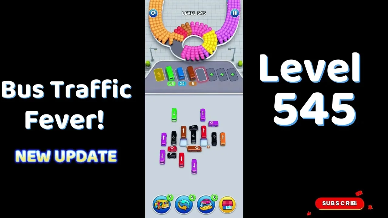Bus Traffic Fever Level 545 board