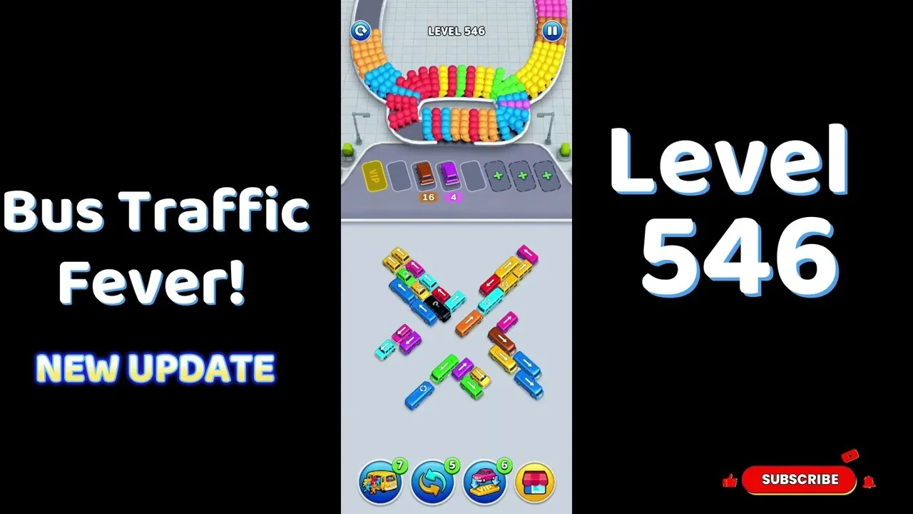 Bus Traffic Fever Level 546 board