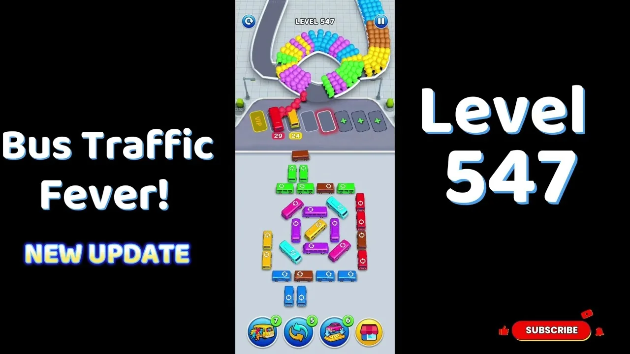 Bus Traffic Fever Level 547 board