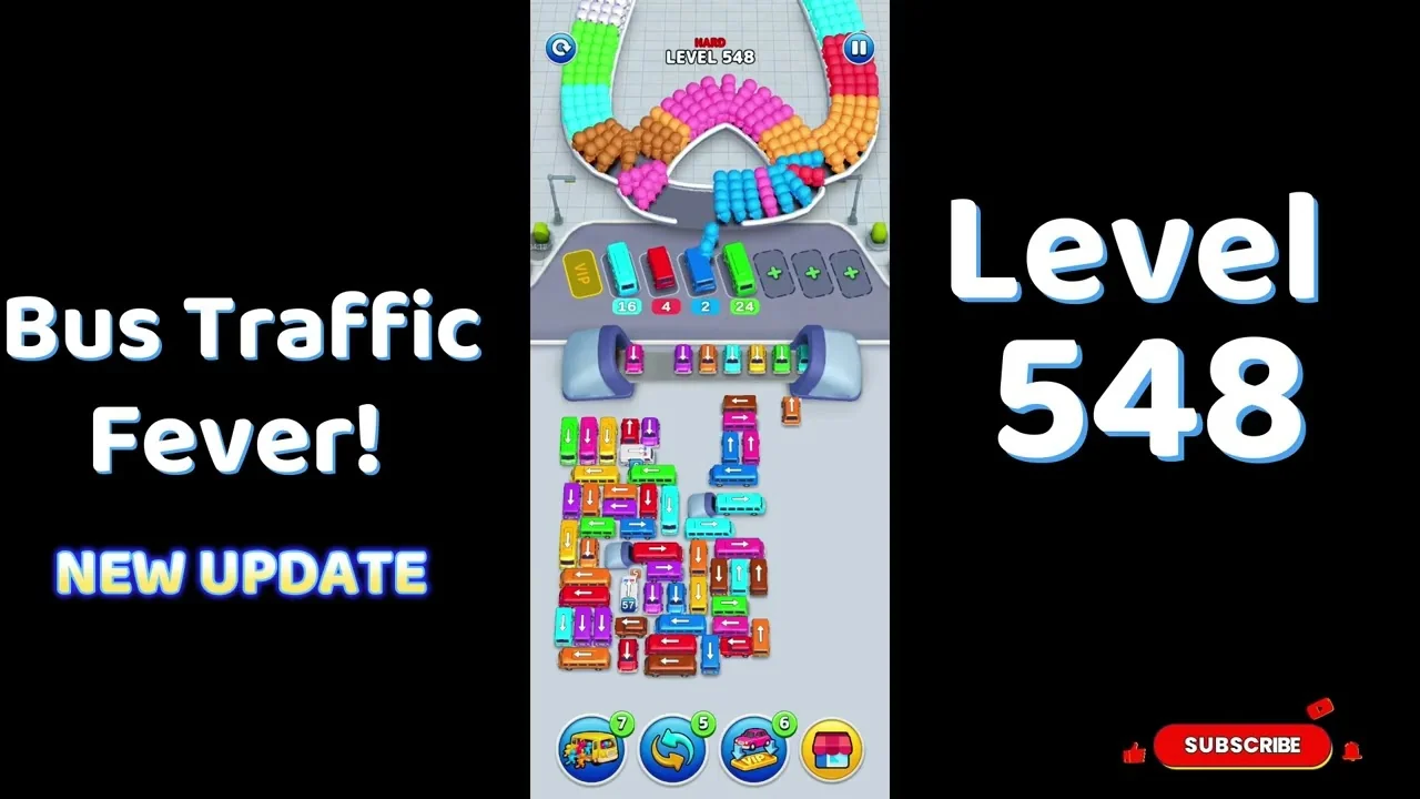 Bus Traffic Fever Level 548 board