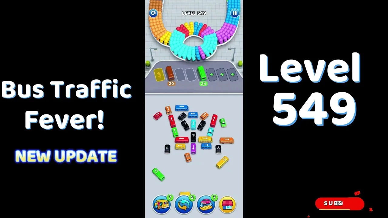 Bus Traffic Fever Level 549 board