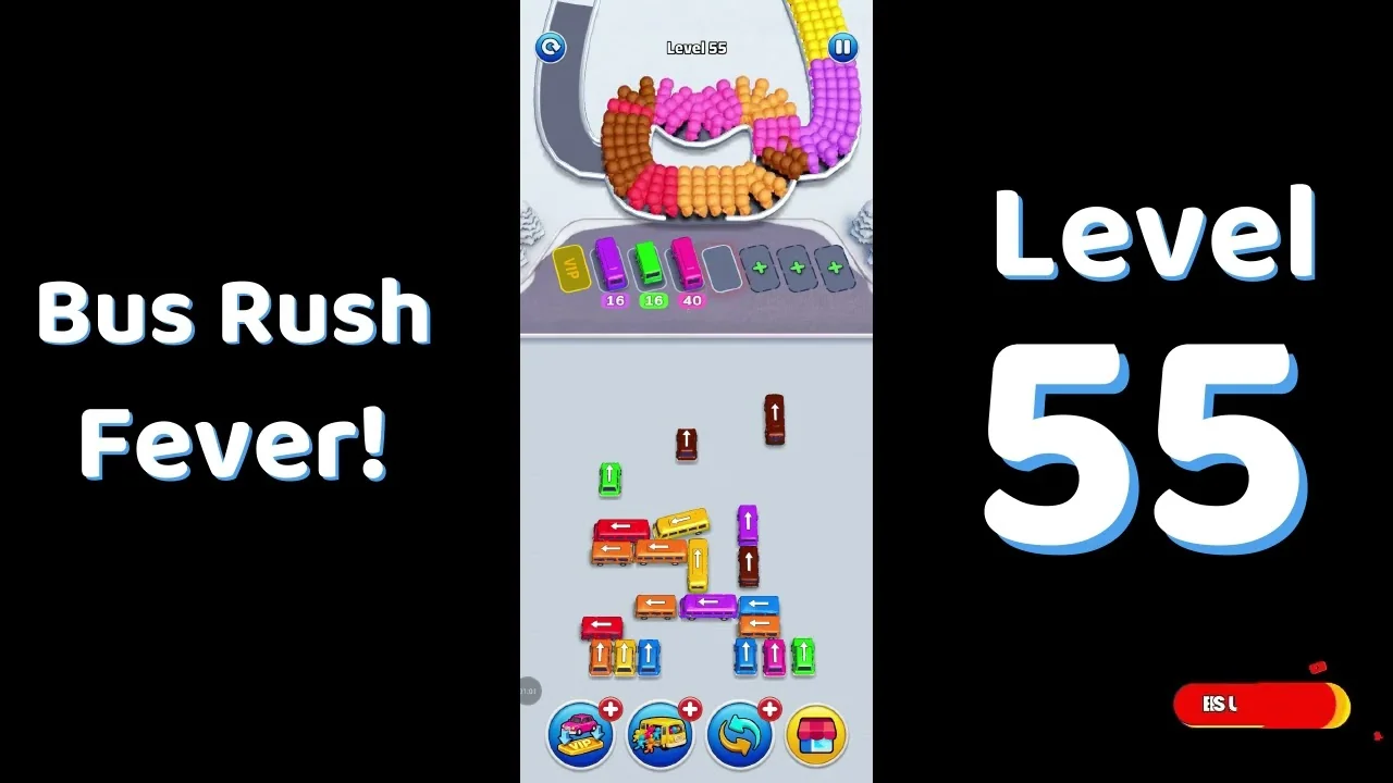 Bus Traffic Fever Level 55 board